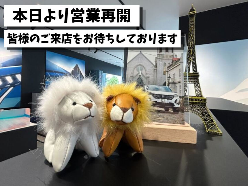 本日より、元気に営業再開！