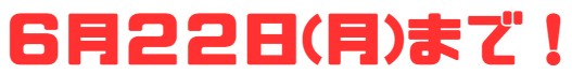 １周年記念感謝フェアは、２２日(月)までですよー！